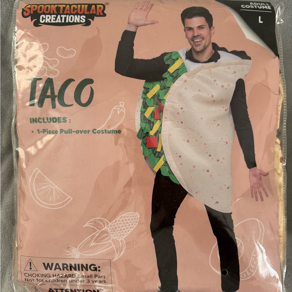 Taco Costume for Adult - Multicolor